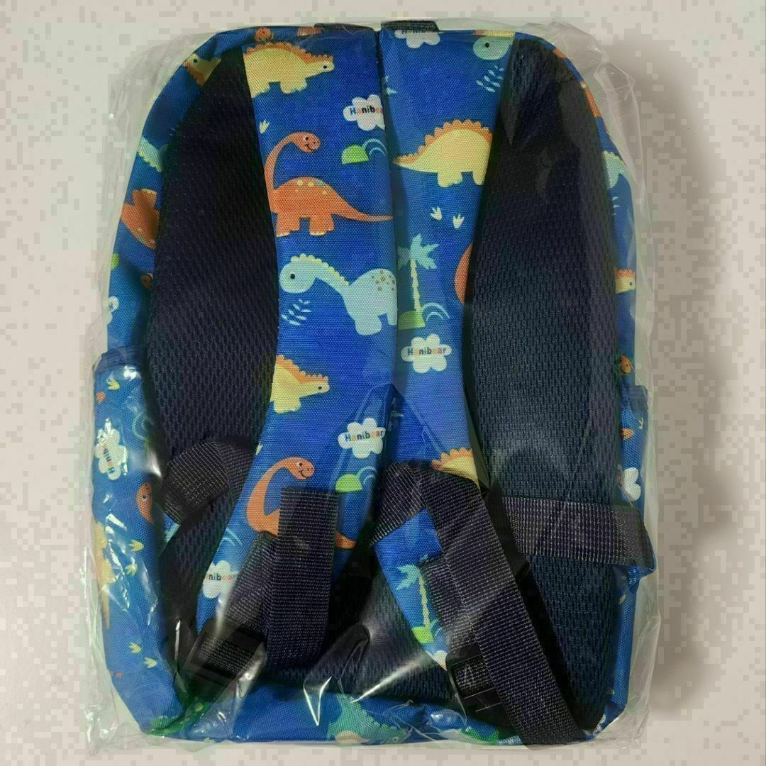 新品 ブルー キッズ リュック 恐竜 男の子 保育園 幼稚園 通園バッグ 軽量 キッズ/ベビー/マタニティのこども用バッグ(通園バッグ)の商品写真