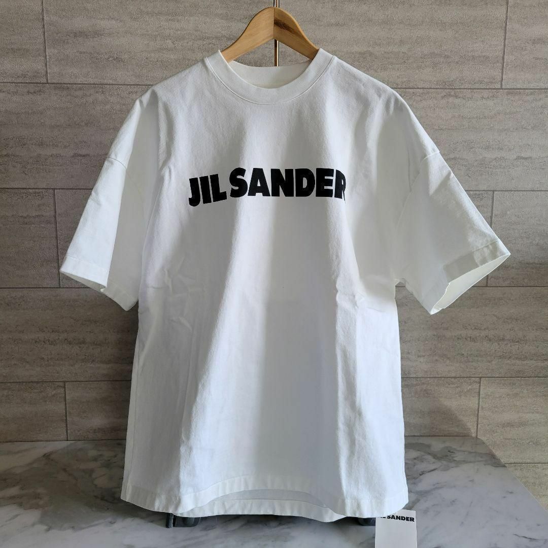 Jil Sander(ジルサンダー)の★新品未使用★JIL SANDER ロゴ コットン Tシャツ Mサイズ レディースのトップス(Tシャツ(半袖/袖なし))の商品写真