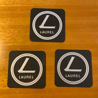 ローレル　LAUREL 紙製コースター　３枚セット