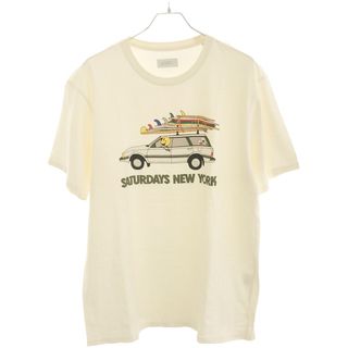 サタデーズサーフニューヨークシティー(SATURDAYS SURF NYC)のSATURDAYS NEW YORK CITY サタデーズニューヨークシティ プリントTシャツ オフホワイト系 XL(Tシャツ/カットソー(半袖/袖なし))