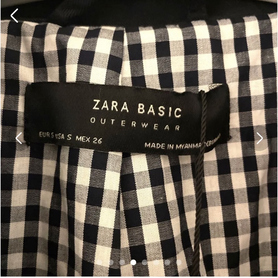 ZARA BASIC 未使用品　タグ付き　ロングコート　ネイビー　ザラ