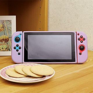 パステル紫 ゲーム機用分離式ＴＰＵカバー(ケース/バッグ)