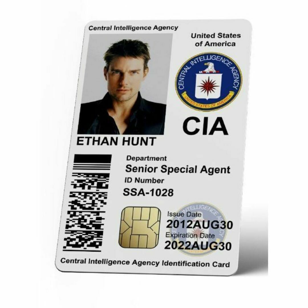 【 ミッション: インポッシブル /トム・クルーズ】CIA IDカード-1 エンタメ/ホビーのコレクション(その他)の商品写真