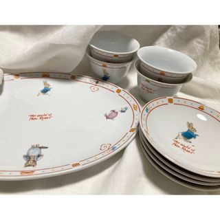 ピーターラビット(PETER RABBIT（TM）)のレア品⭐︎ピーターラビット 中華皿セット(食器)