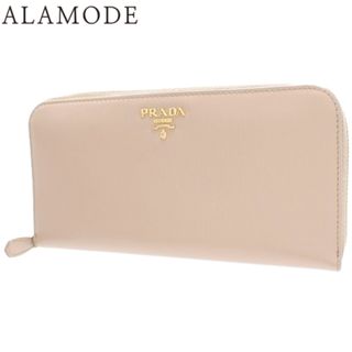 プラダ(PRADA)のPRADA(プラダ) ジップアラウンド ウォレット 長財布 ラウンドファスナー ロングウォレット 小物 VITELLO MOVE ヴィッテロムーブ CAMMEO ピンクベージュ ゴールド金具 1ML506 2B6P F077 レディース 40802091661【中古】【アラモード】(財布)