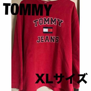 トミーヒルフィガー(TOMMY HILFIGER)のTOMMY HILFIGER トレーナー　赤(スウェット)