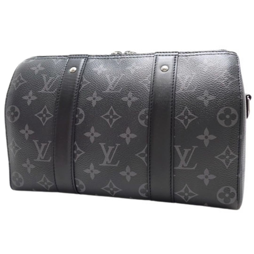 LOUIS VUITTON(ルイヴィトン)のLOUIS VUITTON(ルイ・ヴィトン) モノグラム・エクリプス シティ・キーポル ショルダーバッグ ミニボストン 斜め掛け 肩掛け モノグラムエクリプス モノグラムエクリプスリバース ブラック黒 グレー シルバー金具 M45936(2024年3月現在現行品) メンズ 40802085216【中古】【アラモード】 メンズのバッグ(ショルダーバッグ)の商品写真