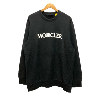 モンクレール(MONCLER)のモンクレール ×UNDEFEATED トレーナー ロゴ 裏起毛  XL 黒(その他)