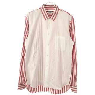 コムデギャルソンオムプリュス(COMME des GARCONS HOMME PLUS)のCOMME des GARCONS HOMME PLUS コム デギャルソンオムプリュス 20SS ストライプシャツ レッド×ホワイト L PE-B004(シャツ)