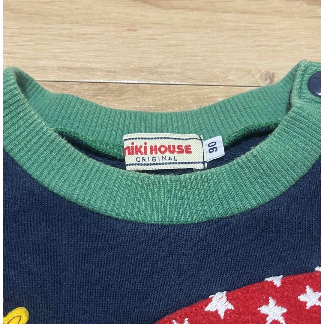 mikihouse(ミキハウス)のMIKIHOUSE＆ファミリア トレーナー4点セット90cm キッズ/ベビー/マタニティのキッズ服男の子用(90cm~)(Tシャツ/カットソー)の商品写真