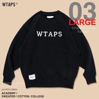 ダブルタップス(W)taps)のWTAPS ACADEMY SWEATER COLLEGE スウェット L(スウェット)