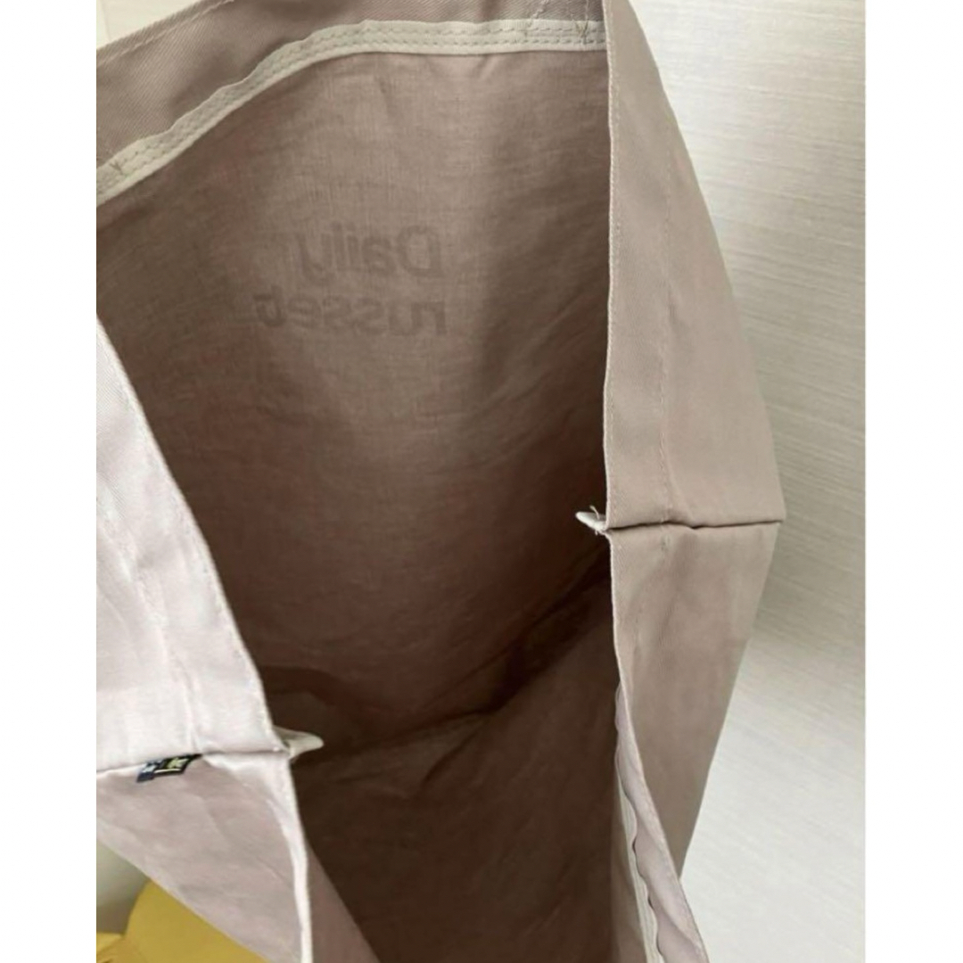Daily russet(デイリーラシット)の新品　デイリーラシット【2023SS 新色】ロゴ コットンエコバッグ（L） レディースのバッグ(エコバッグ)の商品写真