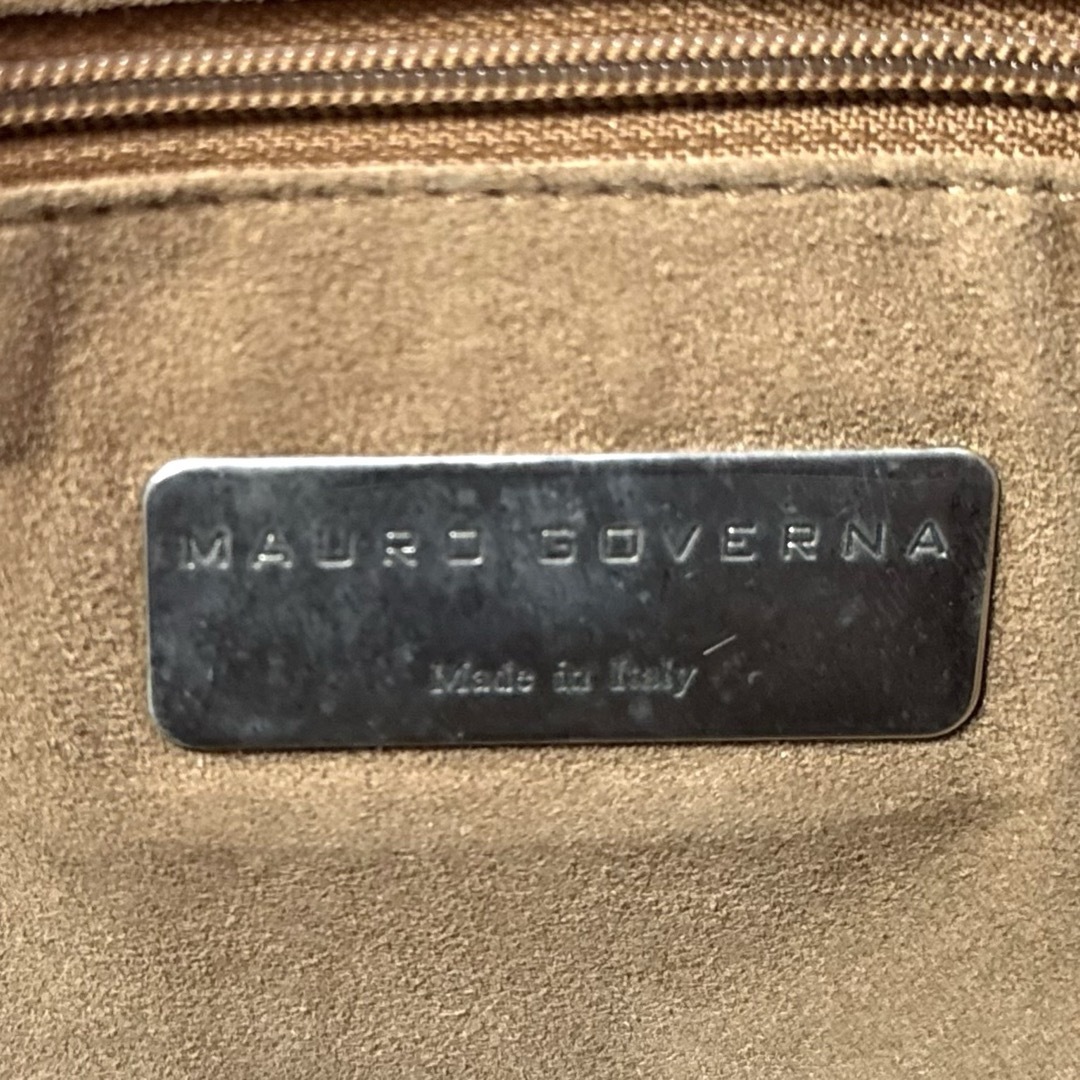 MAURO GOVERNA トリヨンレザー グレー ゴールド金具A4トートバッグ レディースのバッグ(トートバッグ)の商品写真