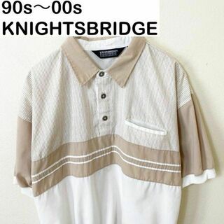 90s〜00s KNIGHTSBRIDGE 半袖　シャツ　古着　ヴィンテージ(ポロシャツ)