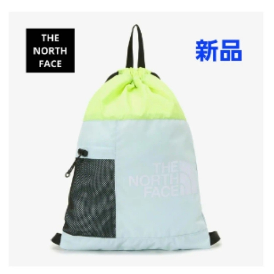 THE NORTH FACE(ザノースフェイス)のノースフェイス　ナップサック　ボザーシンチパック　防水　スカイ ブルー　新品 レディースのバッグ(リュック/バックパック)の商品写真