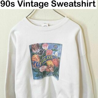 USA製　90s Vintage プリント　スウェット　古着　ヴィンテージ(スウェット)