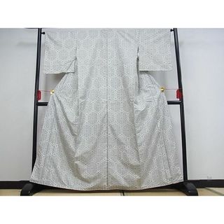 平和屋川間店■村山大島紬　亀甲花文　着丈157cm　裄丈64cm　正絹　逸品　A-cs3172(着物)