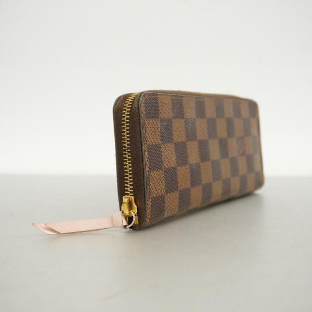 LOUIS VUITTON(ルイヴィトン)の【4ge5666】ルイヴィトン 長財布/ダミエ/ポルトフォイユクレマンス/N41626/エベヌ/ローズバレリーヌ【中古】レディース レディースのファッション小物(財布)の商品写真