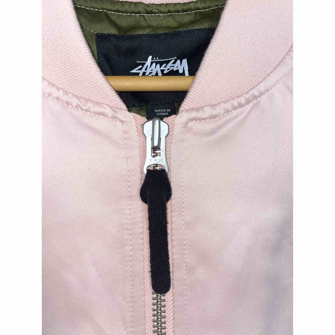 STUSSY(ステューシー)のStussy♡ロゴMA-1(pink) レディースのジャケット/アウター(ブルゾン)の商品写真