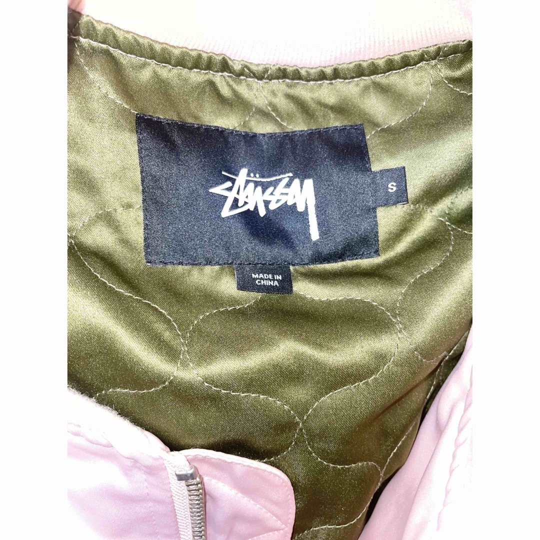 STUSSY(ステューシー)のStussy♡ロゴMA-1(pink) レディースのジャケット/アウター(ブルゾン)の商品写真