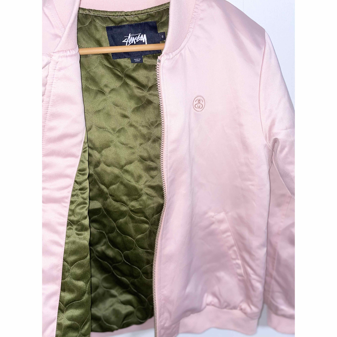 STUSSY - Stussy♡ロゴMA-1(pink)の通販 by mou|ステューシー STUSSY - Stussy♡ロゴMA-1(pink)の通販 by mou|ステューシー