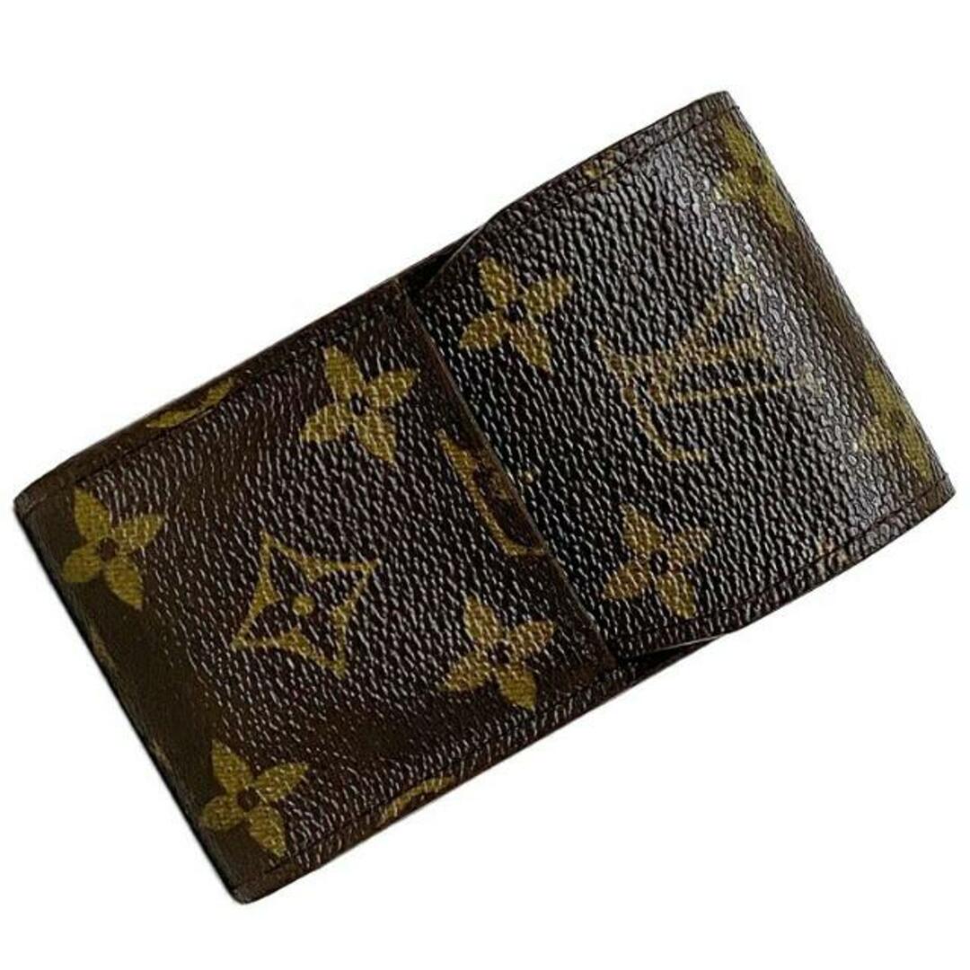 LOUIS VUITTON(ルイヴィトン)のルイ ヴィトン タバコケース エテュイ シガレット ブラウン モノグラム M63024 美品 中古 CT0969 LOUIS VUITTON 煙草 小物入れ アイコスケース ヴィンテージ ポーチ フラップ iQOS レディース メンズ レディースのファッション小物(ポーチ)の商品写真