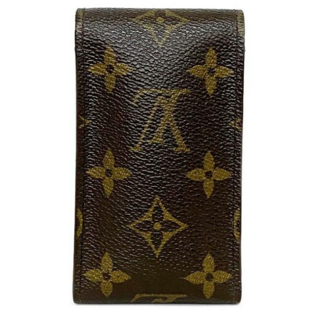 LOUIS VUITTON(ルイヴィトン)のルイ ヴィトン タバコケース エテュイ シガレット ブラウン モノグラム M63024 美品 中古 CT0969 LOUIS VUITTON 煙草 小物入れ アイコスケース ヴィンテージ ポーチ フラップ iQOS レディース メンズ レディースのファッション小物(ポーチ)の商品写真