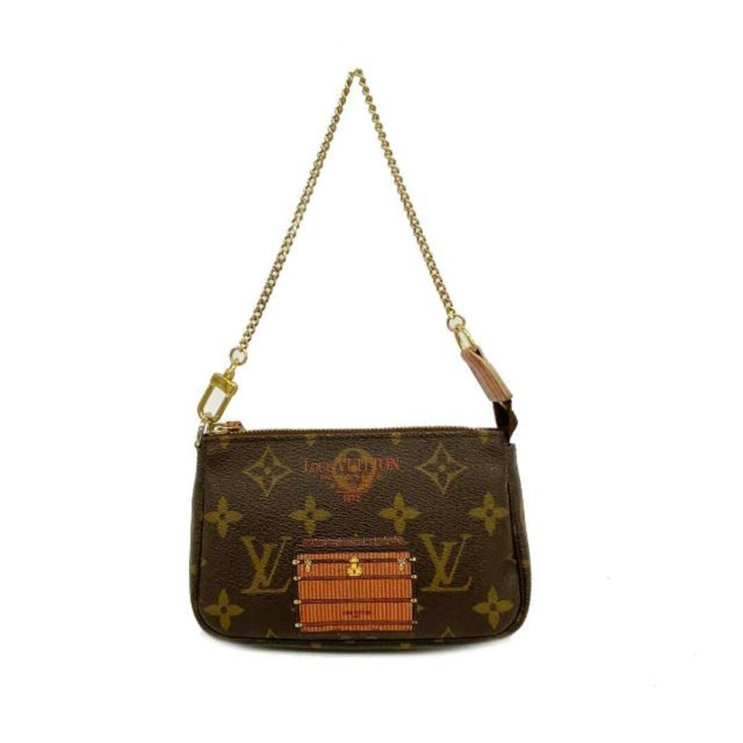 LOUIS VUITTON(ルイヴィトン)の【4ge5767-ea】ルイヴィトン ポーチ/モノグラム/ミニポシェットアクセソワールトランクプリント/M60417/ブラウン【中古】レディース レディースのファッション小物(ポーチ)の商品写真