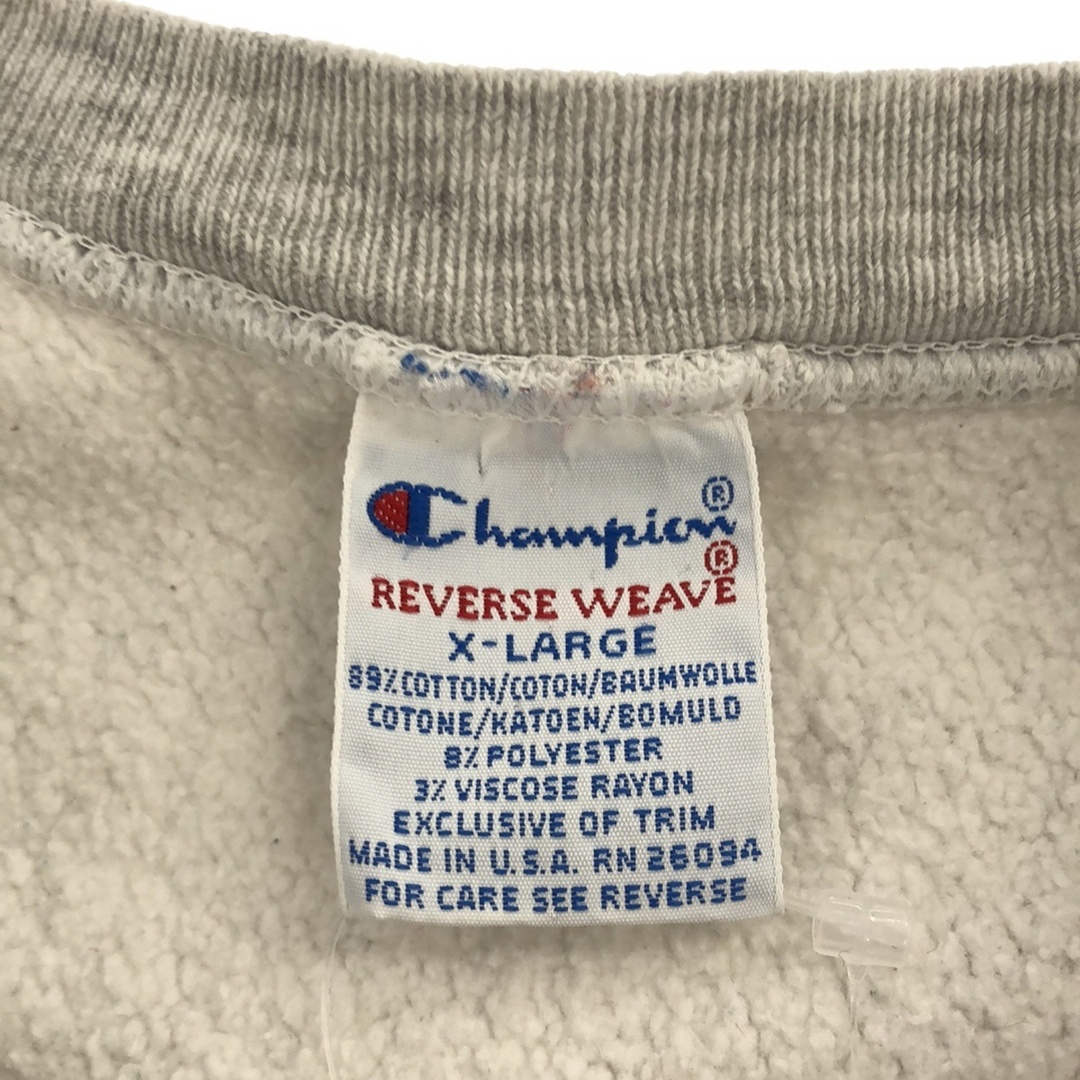 Champion(チャンピオン)のChampion チャンピオン 1990's REVERSE WEAVE BUCKNELL スウェットトレーナー グレー XL メンズのトップス(スウェット)の商品写真