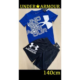 アンダーアーマー(UNDER ARMOUR)の新品タグ付き　140㎝　UNDERARMOURアンダーアーマーセットアップ　(Tシャツ/カットソー)