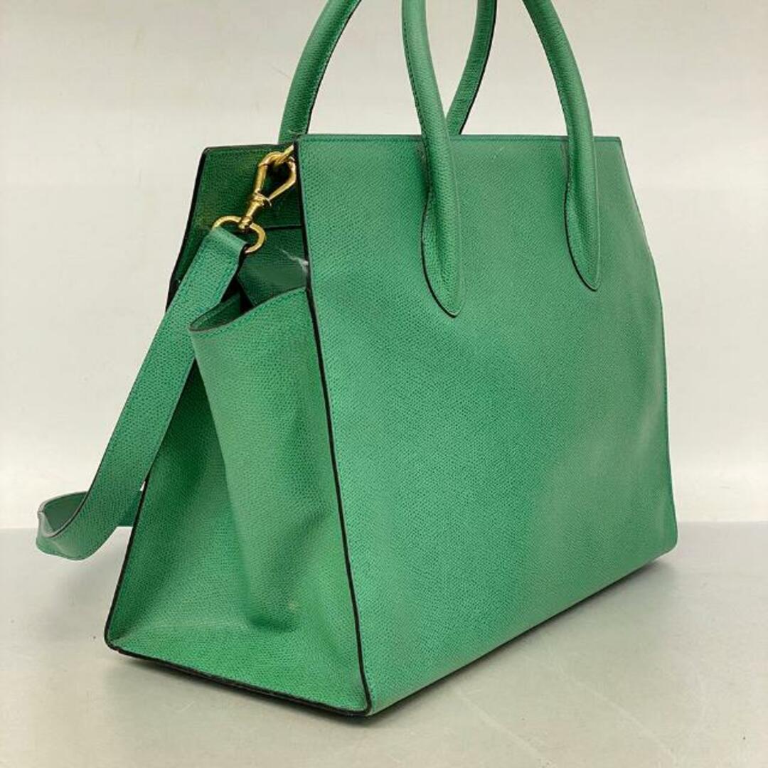 celine(セリーヌ)の【4ge5808-r】セリーヌ ツーウェイバッグ/レザー/グリーン/ゴールド金具 【中古】 レディース レディースのバッグ(その他)の商品写真