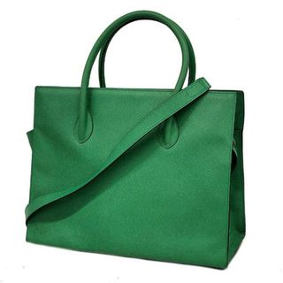 セリーヌ(celine)の【4ge5808-r】セリーヌ ツーウェイバッグ/レザー/グリーン/ゴールド金具 【中古】 レディース(その他)