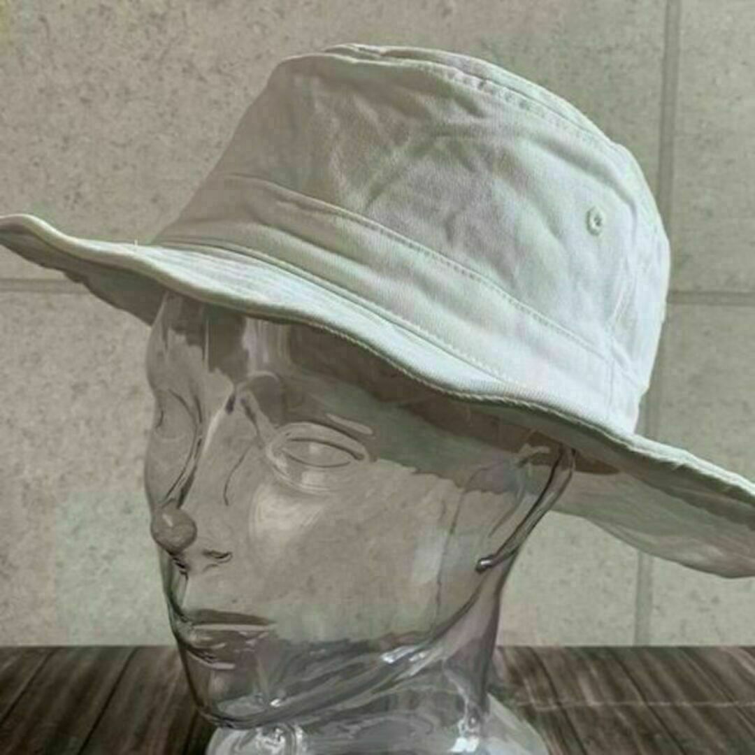 送料込 帽子 バケット ハット バイオ ウォッシュ つば広 男女 バケハ WH メンズの帽子(ハット)の商品写真