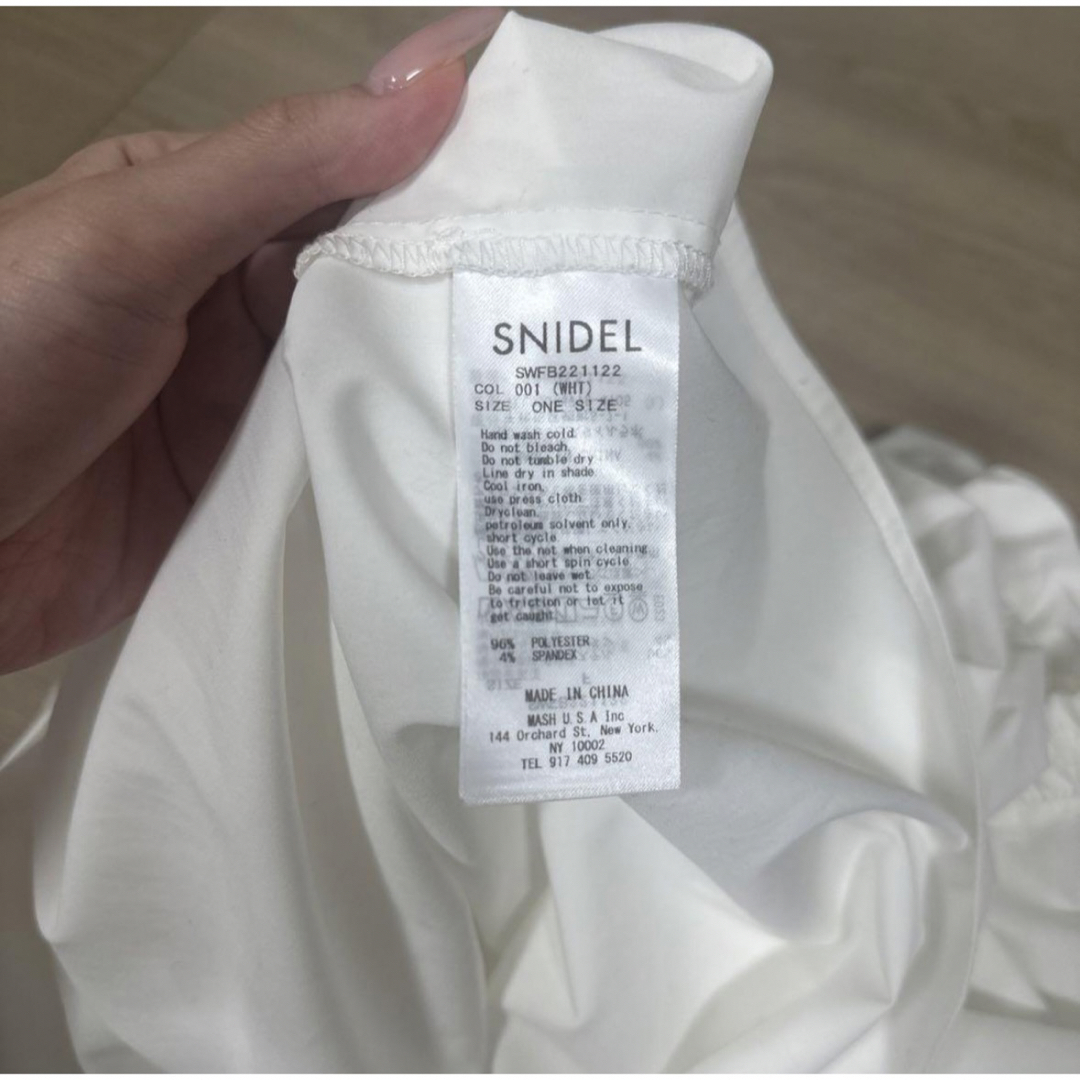 SNIDEL(スナイデル)のスナイデル　2way バルーンショートスリーブブラウス レディースのトップス(シャツ/ブラウス(半袖/袖なし))の商品写真