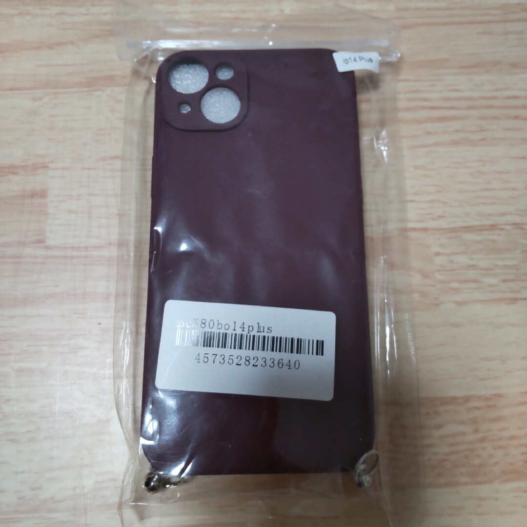 新品★コードストラップなしiPhone14Plusスマホケース シリコン 紫 スマホ/家電/カメラのスマホアクセサリー(iPhoneケース)の商品写真