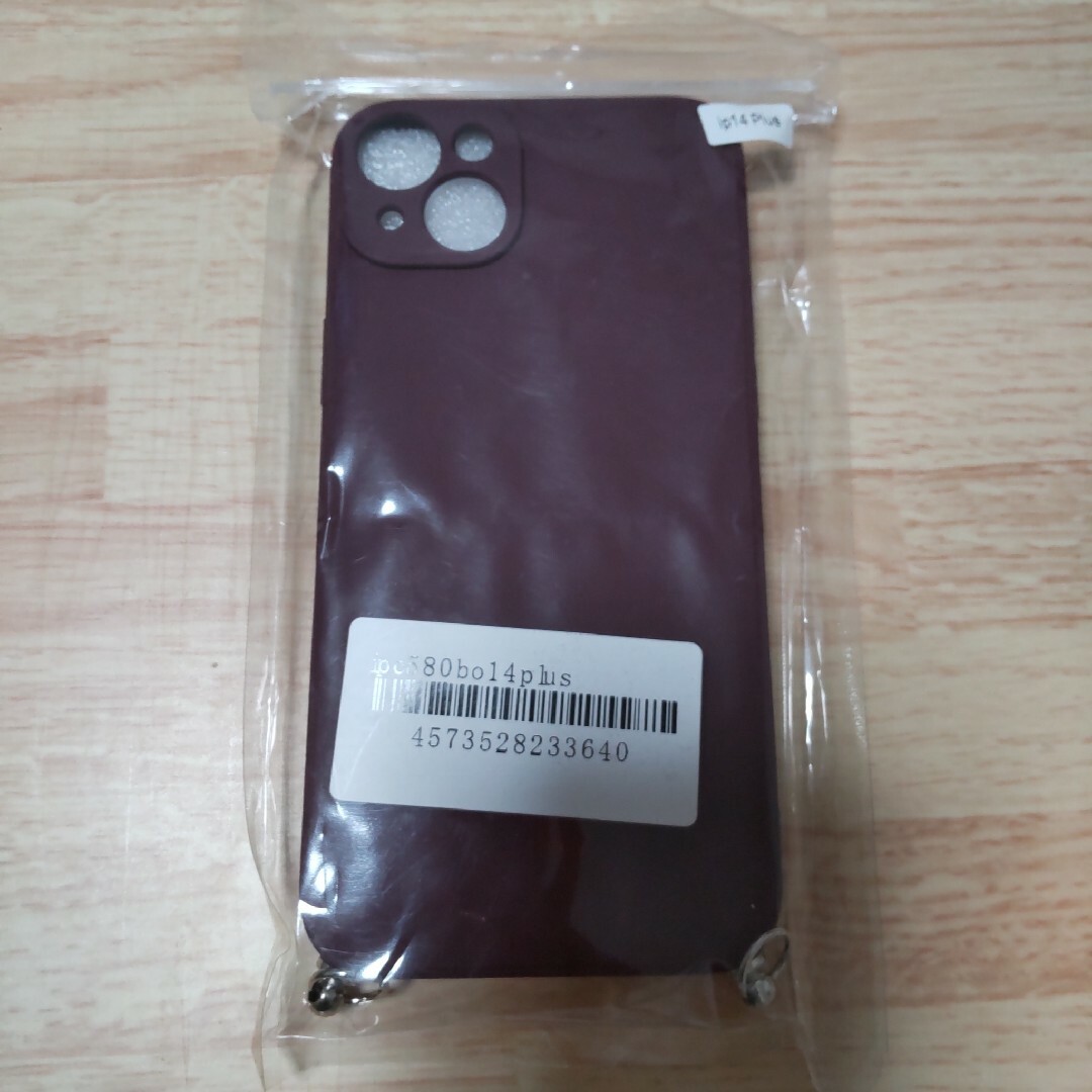 新品★コードストラップなしiPhone14Plusスマホケース シリコン 紫 スマホ/家電/カメラのスマホアクセサリー(iPhoneケース)の商品写真