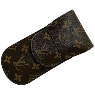 LOUIS VUITTON - ルイ ヴィトン メガネケース エテュイ リュネット ブラウン モノグラム M62970 美品 中古 MI0968 LOUIS VUITTON 小物入れ ペンケース フラップ ヴィンテージ 定番 人気 ロゴ 総柄 眼鏡 レディース メンズ