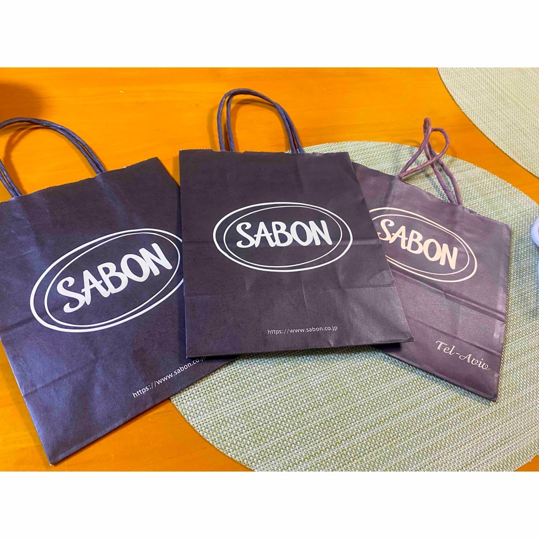 SABON(サボン)のSABON ショップ袋3枚 レディースのバッグ(ショップ袋)の商品写真