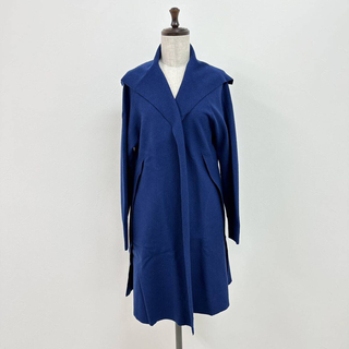 ヨーガンレール フェルト ラム 圧縮 コート 羽織 日本製 ブルー 系 L