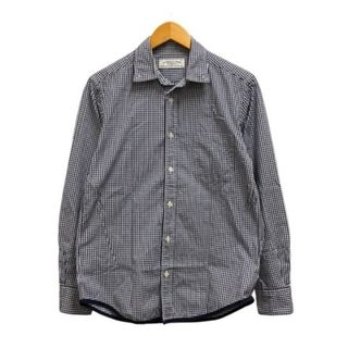 ユナイテッドアローズグリーンレーベルリラクシング(UNITED ARROWS green label relaxing)のgreen label relaxing シャツ 長袖 チェック M 紺 白(シャツ)