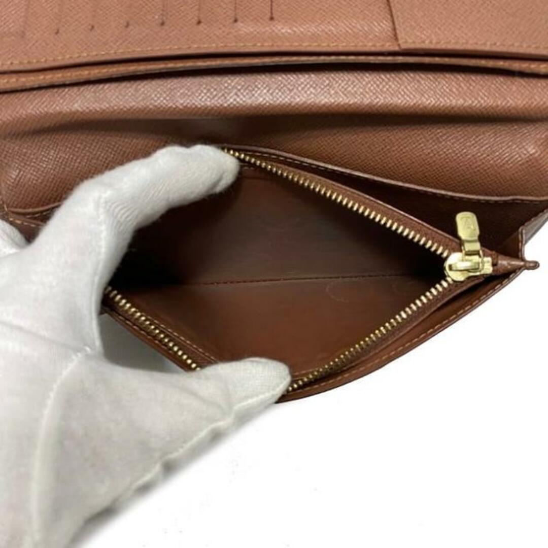 LOUIS VUITTON(ルイヴィトン)のルイ ヴィトン 長財布 ポルトフォイユ ブラザ ブラウン モノグラム M66540 財布 中古 TA3178 LOUIS VUITTON 折り財布 縦 小銭入れ有 ヴィンテージ 定番 人気 女性 男性 レディース メンズ 総柄 LV レディースのファッション小物(財布)の商品写真