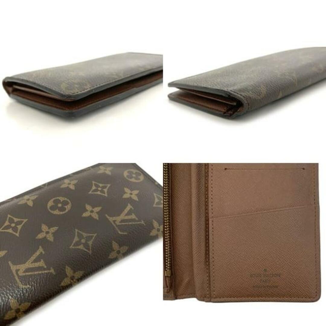 LOUIS VUITTON(ルイヴィトン)のルイ ヴィトン 長財布 ポルトフォイユ ブラザ ブラウン モノグラム M66540 財布 中古 TA3178 LOUIS VUITTON 折り財布 縦 小銭入れ有 ヴィンテージ 定番 人気 女性 男性 レディース メンズ 総柄 LV レディースのファッション小物(財布)の商品写真