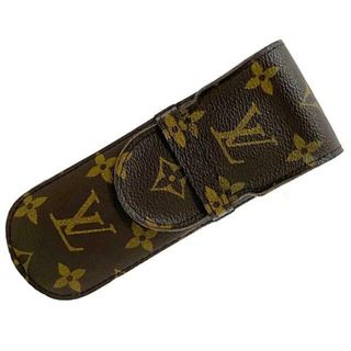 ルイヴィトン(LOUIS VUITTON)のルイ ヴィトン ペンケース エテュイ スティロ ブラウン モノグラム M62990 筆箱 モノグラムキャンバス 中古 CA0094 LOUIS VUITTON 筆記用具 ペン フラップ 2本 ビジネス 定番 人気 男性 女性 レディース(ペンケース/筆箱)