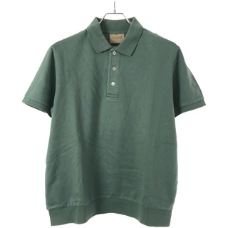 Unfeigned アンフィエンド コットンショートスリーブニットポロシャツ グリーン S(ポロシャツ)