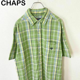 CHAPS チャップス　チェック　シャツ　リネン　古着　アメカジ　ストリート(シャツ)