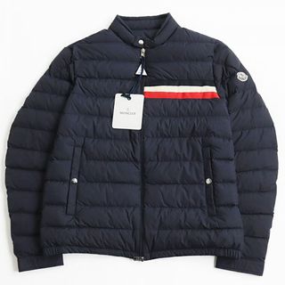 モンクレール(MONCLER)の未使用品●20SS MONCLER モンクレール YERES/イエール ロゴワッペン付 トリコロール ライトダウンジャケット ダークネイビー 4 正規品(ダウンジャケット)