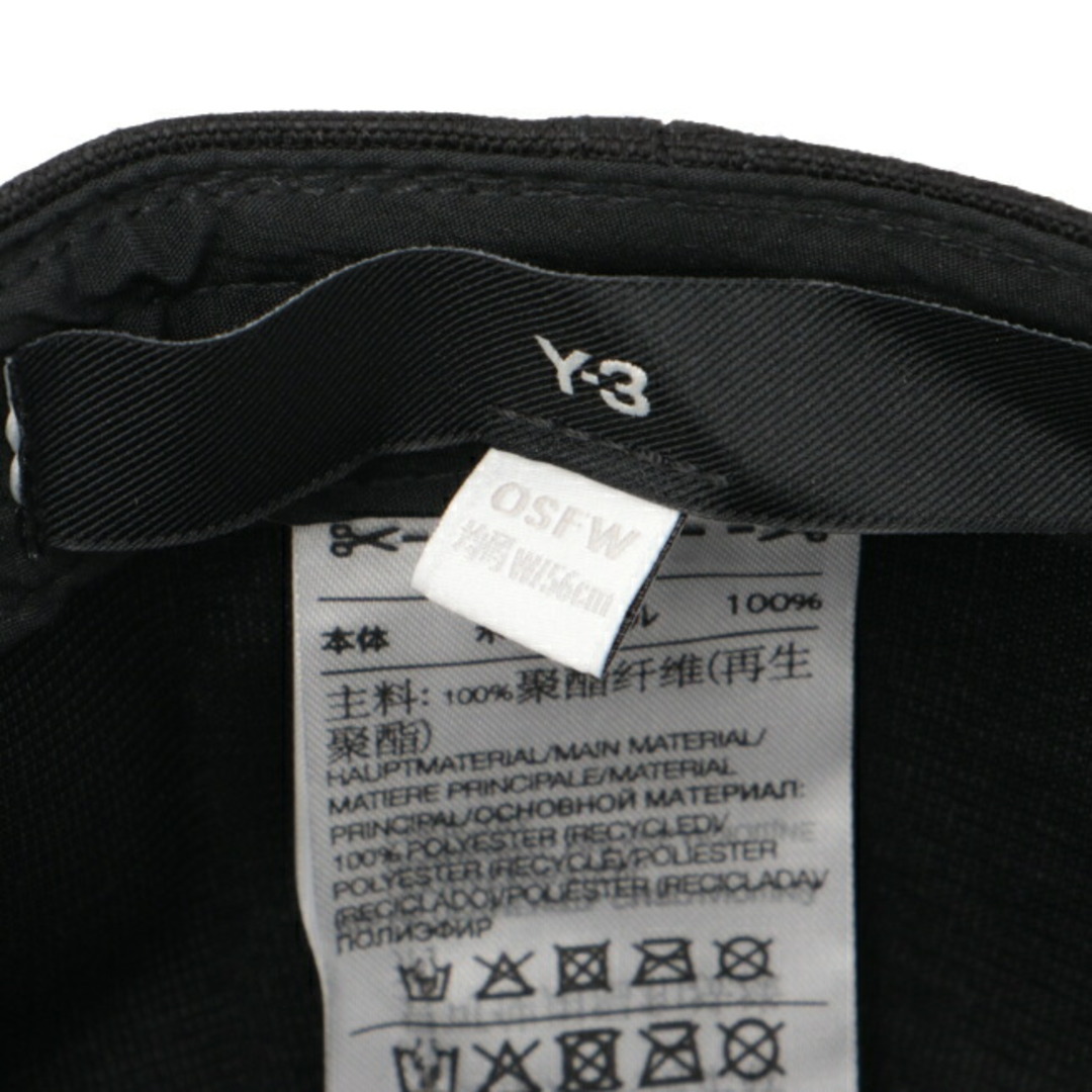 Y-3(ワイスリー)のワイスリー Y-3 帽子 メンズ Y-3 LOGO CAP キャップ  H62981 0013 0001 メンズの帽子(キャップ)の商品写真