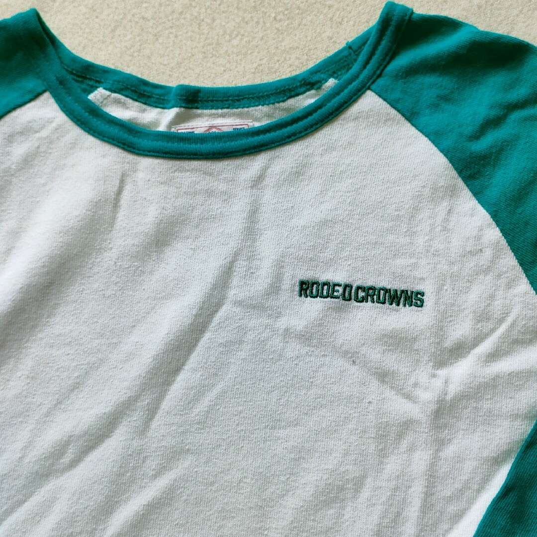 RODEO CROWNS(ロデオクラウンズ)のロデオクラウンズ　ロンT　M　刺繡ロゴ　ラグランTシャツ メンズのトップス(Tシャツ/カットソー(七分/長袖))の商品写真