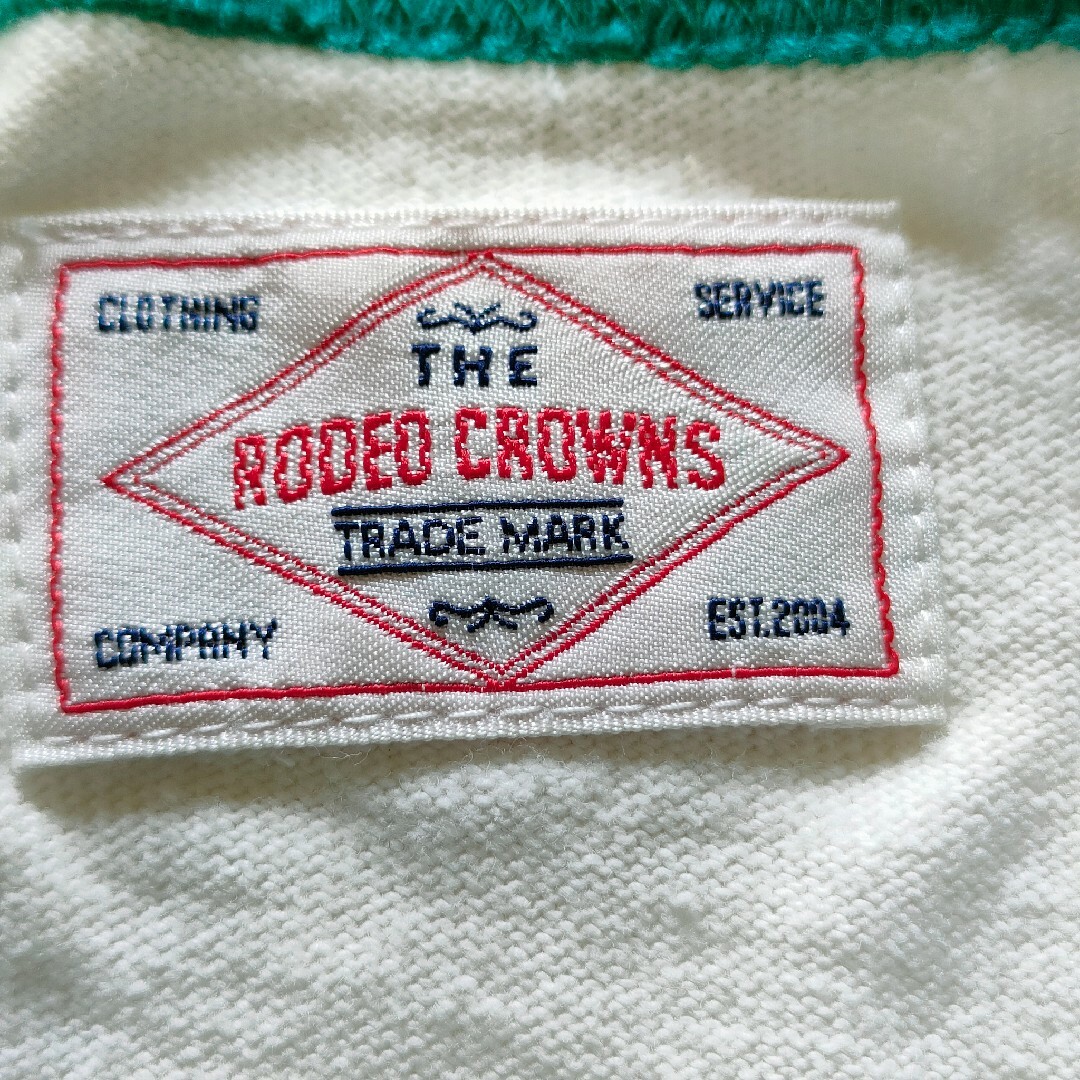 RODEO CROWNS(ロデオクラウンズ)のロデオクラウンズ　ロンT　M　刺繡ロゴ　ラグランTシャツ メンズのトップス(Tシャツ/カットソー(七分/長袖))の商品写真