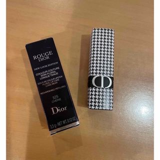 ディオール(Dior)の新品 ・未使用品 DIOR  千鳥格子柄 ルージュディオール 525 限定品(口紅)